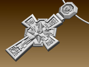 pendant cross 3D Baskı Modeli