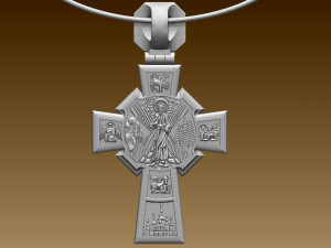 pendant cross 3D Baskı Modeli
