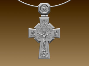 pendant cross 3D Baskı Modeli