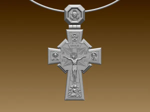 पेंडेंट क्रॉस 3D प्रिंट मॉडल