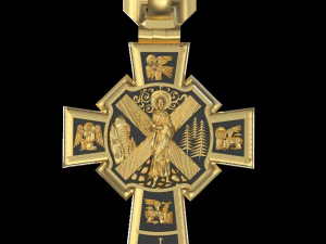 पेंडेंट क्रॉस 3D प्रिंट मॉडल