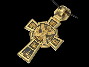 pendant cross 3D Baskı Modeli