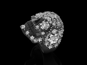 skull ring 3Dプリントモデル