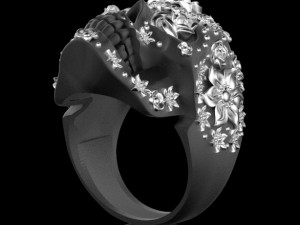 skull ring 3Dプリントモデル