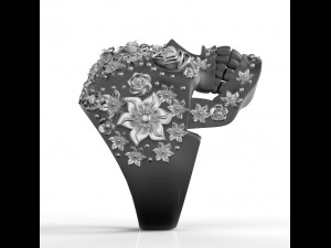 skull ring 3Dプリントモデル