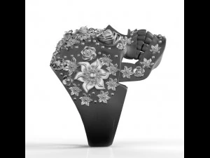 skull ring 3D Print Model