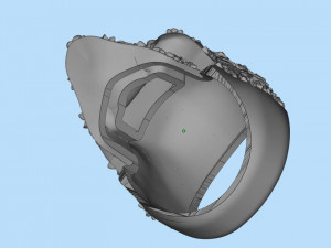 skull ring 3Dプリントモデル