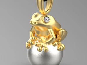 लटकता हुआ मेंढक 3D प्रिंट मॉडल