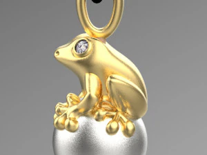 pendant frog 3D Print Model