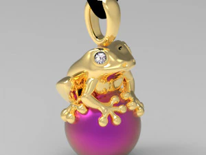 pendant frog 3D Print Model