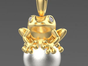 pendant frog 3D Print Model