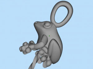 pendant frog 3D Print Model
