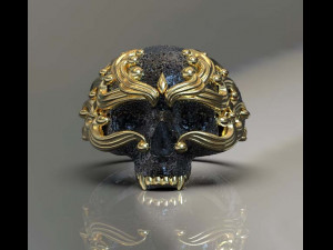 skull ring Modelo de impresión 3D