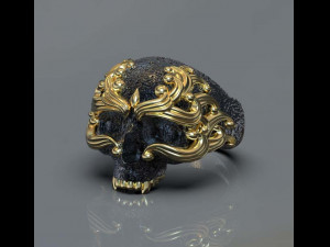 skull ring 3D Print Model