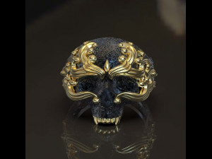 skull ring 3D Print Model