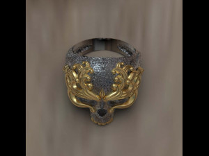 skull ring 3D Print Model