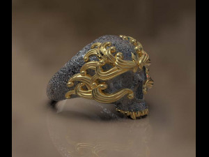 skull ring 3D Print Model