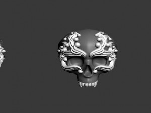 skull ring 3D Print Model