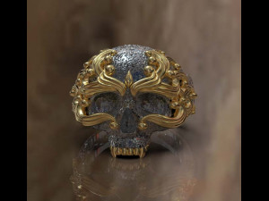 skull ring 3D Print Model
