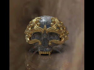 skull ring 3D Print Model