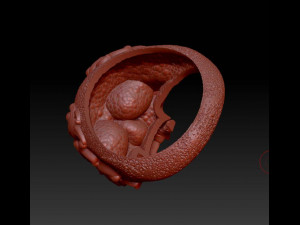 skull ring 3D Print Model