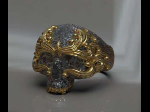 skull ring 3D Print Model