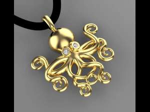 pendant octopus 3D Print Model