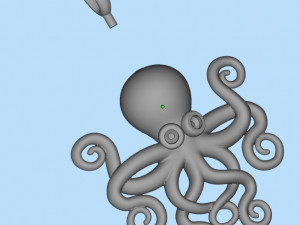 pendant octopus 3D Baskı Modeli