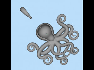 pendant octopus 3D Baskı Modeli