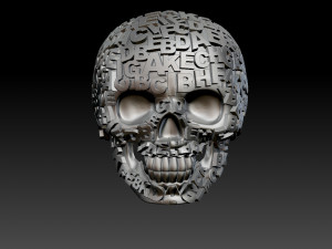 skull ring 3D-Druckmodell