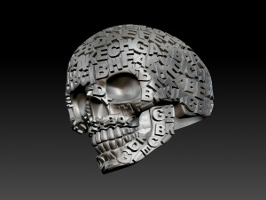 skull ring 3D-Druckmodell