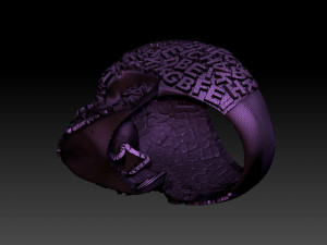 skull ring 3D-Druckmodell