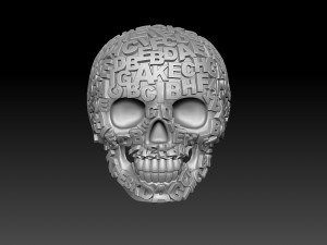 skull ring 3D-Druckmodell