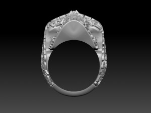 skull ring 3D-Druckmodell