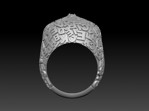 skull ring 3D-Druckmodell