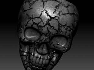 skull ring crack 3D Принт Модель