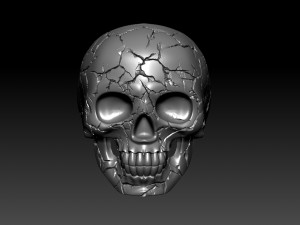 skull ring crack 3D Print Model