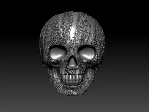 ring skull 3D Print Model