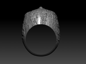 ring skull 3Dプリントモデル