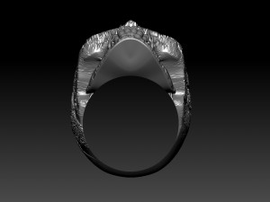 ring skull 3Dプリントモデル