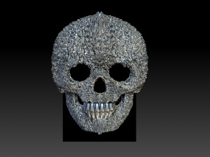skull ring Modello di stampa 3D