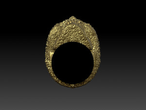 skull ring Modello di stampa 3D