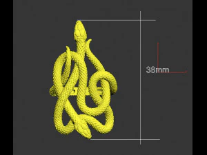 ring snake 3D Print Model