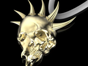 Totenkopfring 3D Druckmodell