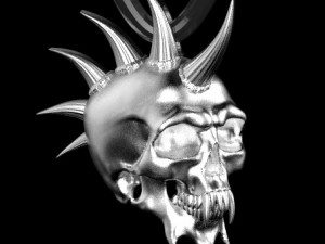 skull ring 3D Druckmodell