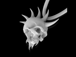 skull ring 3D Druckmodell