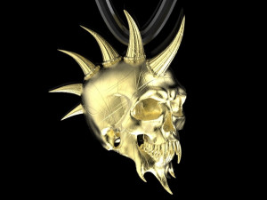 skull ring 3D Druckmodell