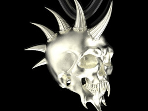 skull ring 3D Druckmodell