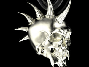 skull ring 3D Druckmodell