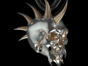 skull ring 3D Druckmodell